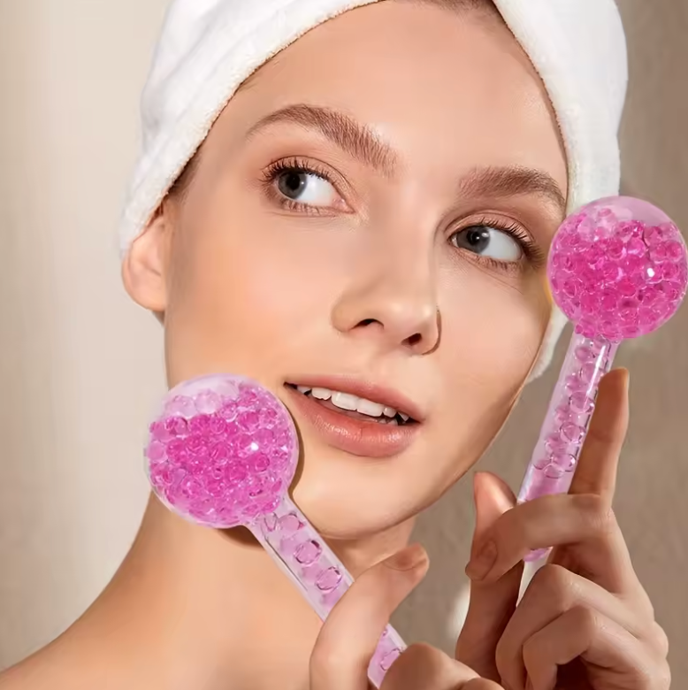 Glowving™ Ice Globes – Cooling Facial Massage Tools