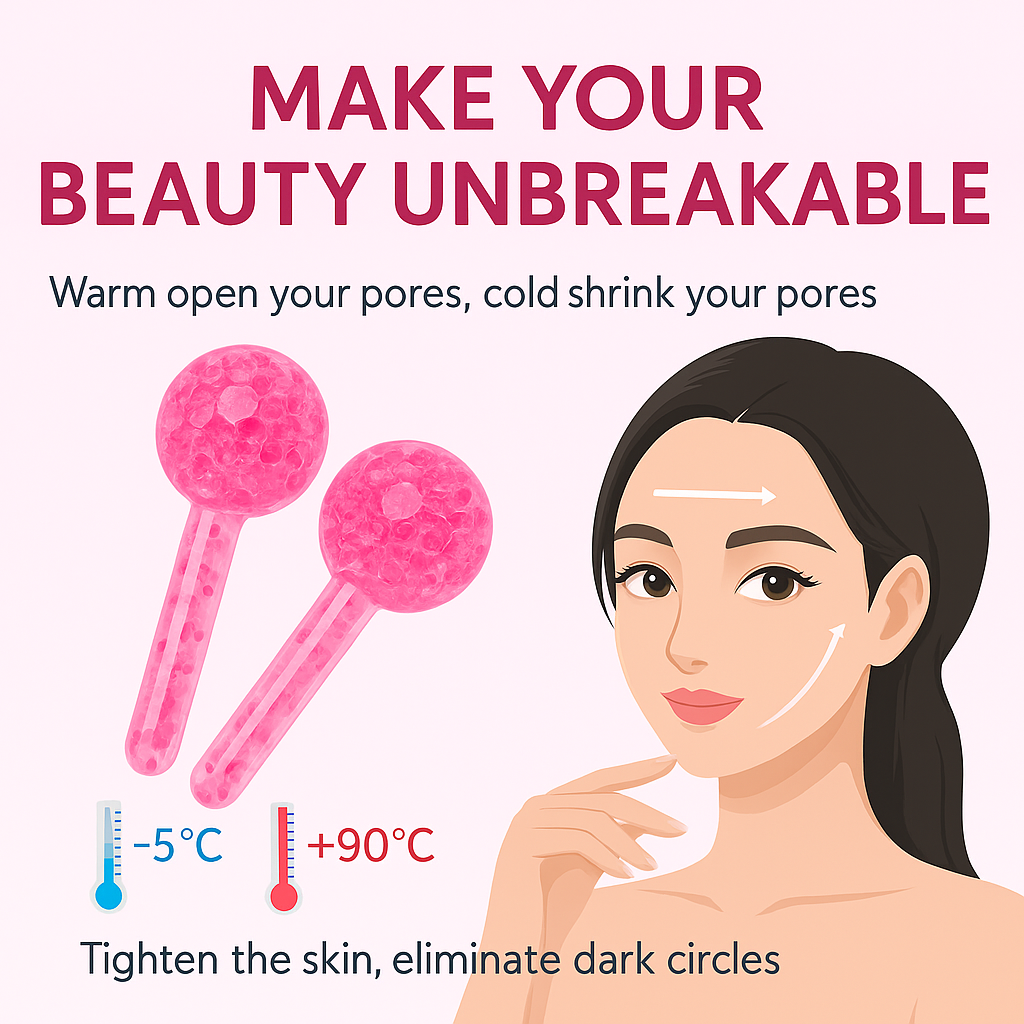 Glowving™ Ice Globes – Cooling Facial Massage Tools